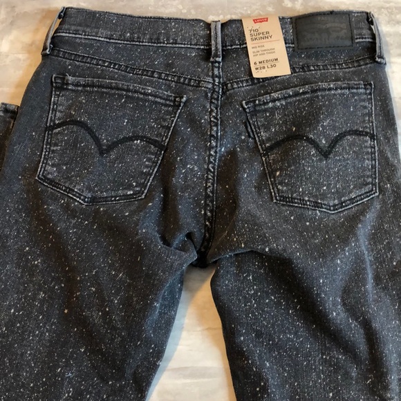 Levi’s 710 sculpt black outer limits 6 - Picture 6 of 7